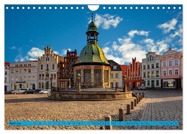 Produktbild: Hansestadt Wismar - Sehnsuchtsort (Wandkalender 2026 DIN A4 quer), CALVENDO Monatskalender