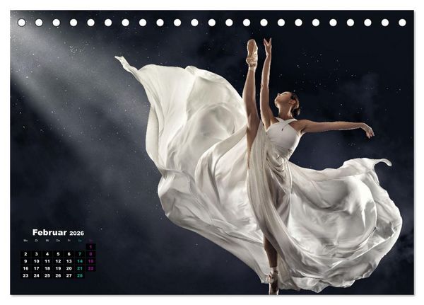 Produktbild: BALLETT - ein Hauch Magie (Tischkalender 2026 DIN A5 quer), CALVENDO Monatskalender