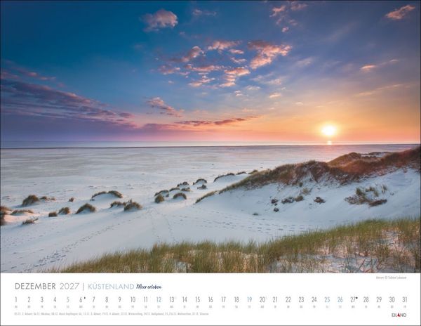 Produktbild: K&uuml;stenland Kalender 2027 - Meer erleben