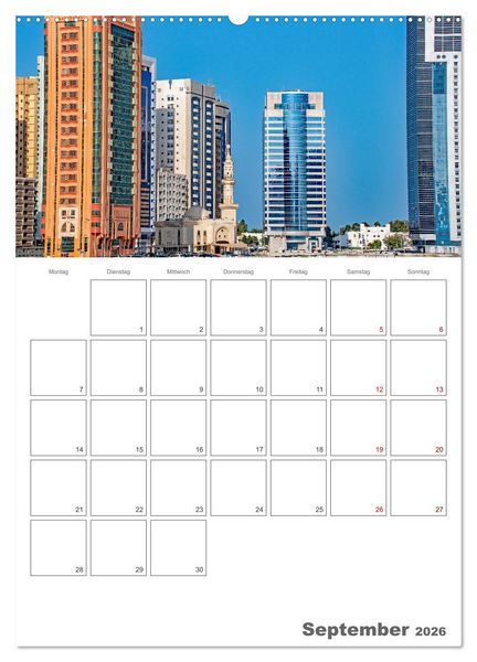 Produktbild: Abu Dhabi - Reiseplaner (hochwertiger Premium Wandkalender 2026 DIN A2 hoch), Kunstdruck in Hochglanz