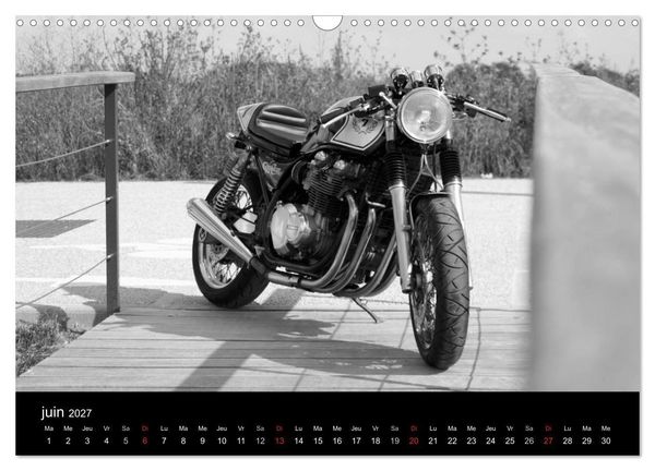 Produktbild: Une moto de caract&egrave;re (Calendrier mural 2027 DIN A3 vertical), CALVENDO calendrier mensuel