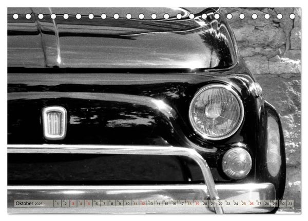 Produktbild: il Cinquecento - Details im Fokus - im Look eines legend&auml;ren Analogfilms (Tischkalender 2025 DIN A5 quer), CALVENDO Monatskalender
