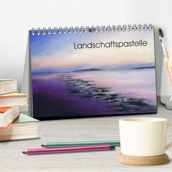 Produktbild: Landschaftspastelle (Tischkalender 2026 DIN A5 quer), CALVENDO Monatskalender