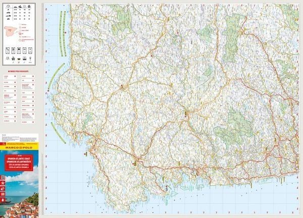 Produktbild: MARCO POLO Reisekarte Spanische Atlantikk&uuml;ste 1:350.000