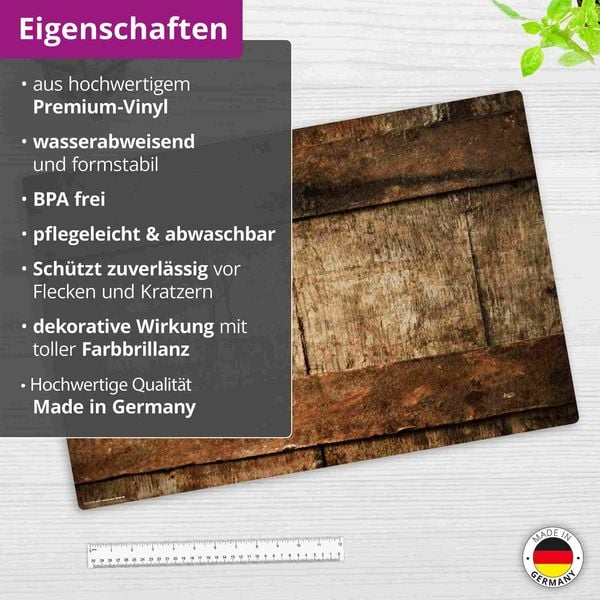 Produktbild: Cover-your-desk Schreibtischunterlage Vinyl Rustikales Holz, 60 x 40 cm