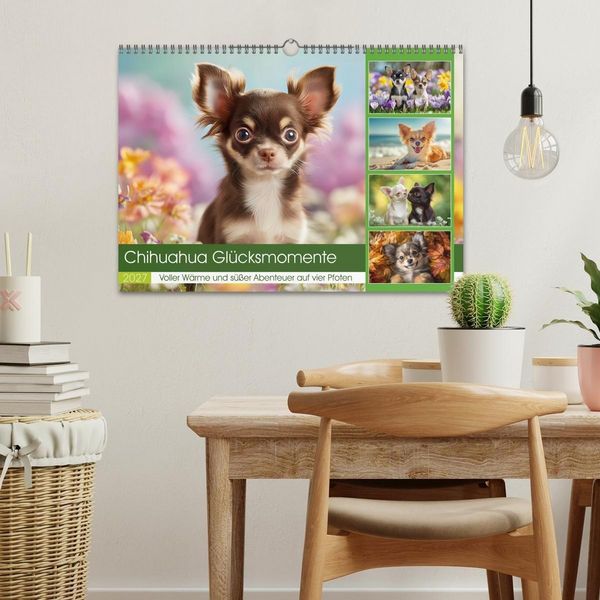 Produktbild: Chihuahua Gl&uuml;cksmomente (Wandkalender 2027 DIN A3 quer), CALVENDO Monatskalender