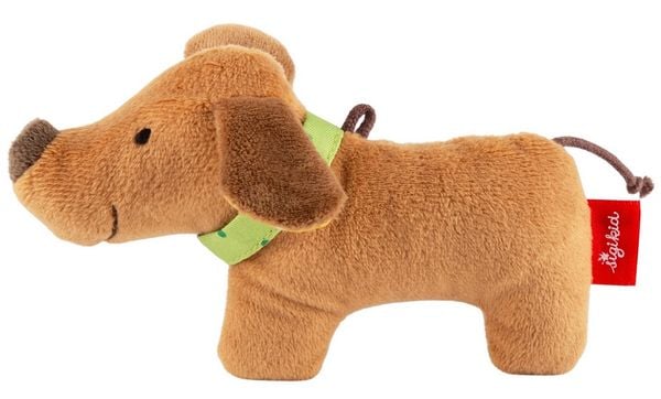 Sigikid 43535 - Greifling Rassel Hund Dackel, Plüsch, 15 cm