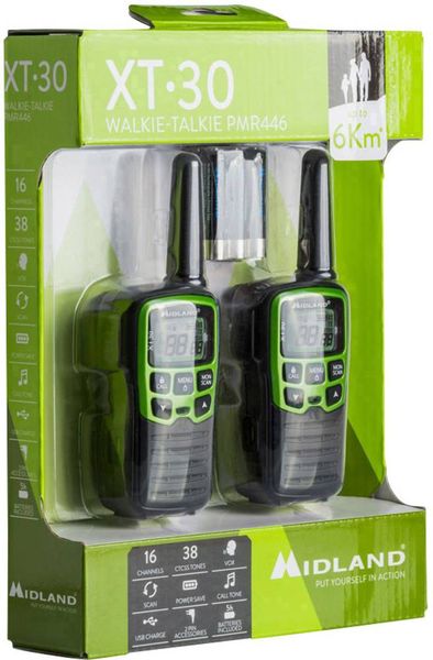 Produktbild: Midland XT30 C1177 PMR-Handfunkger&auml;t 2er Set