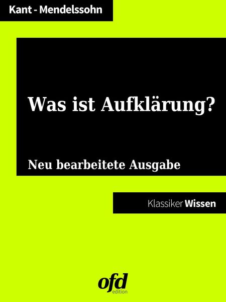 Produktbild: Was ist Aufkl&auml;rung?