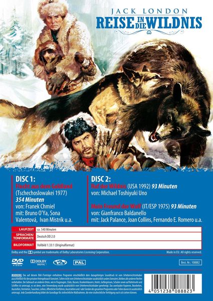 Produktbild: Jack London - Reise in die Wildnis [2 DVDs]