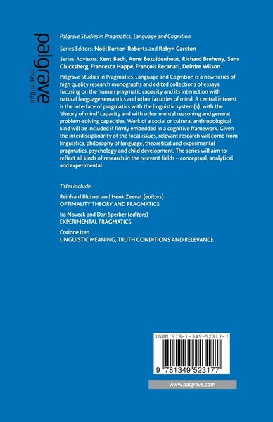Produktbild: Game Theory and Pragmatics
