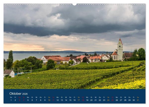 Produktbild: Ansichten vom Bodensee (Wandkalender 2026 DIN A2 quer), CALVENDO Monatskalender