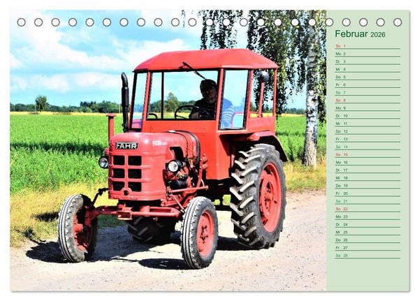 Produktbild: Oldtimer-Trecker on Tour (Tischkalender 2026 DIN A5 quer), CALVENDO Monatskalender