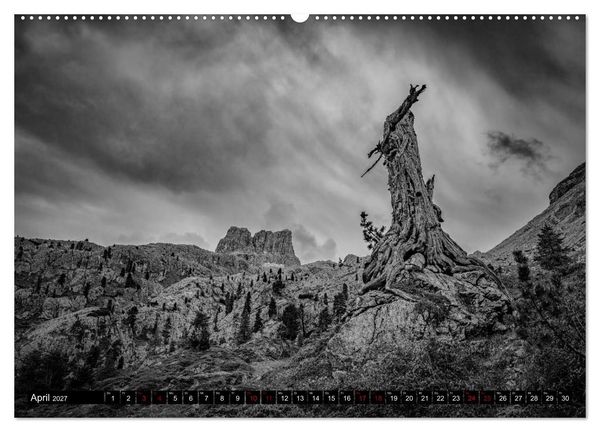 Produktbild: Dramatik in SW (Wandkalender 2027 DIN A2 quer), CALVENDO Monatskalender