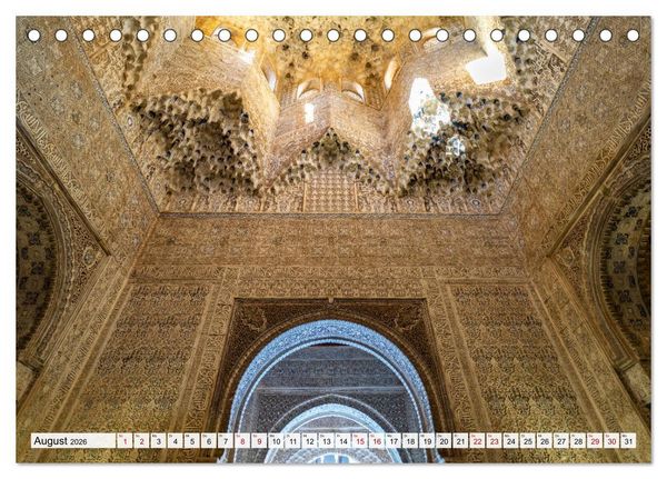 Produktbild: Andalusien - Granada (Tischkalender 2026 DIN A5 quer), CALVENDO Monatskalender