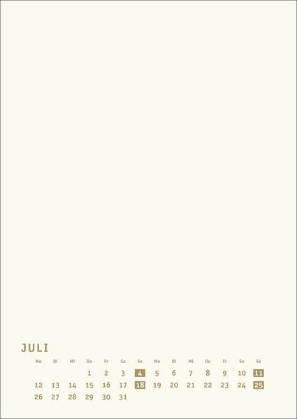 Produktbild: Premium-Bastelkalender gold A4 2027