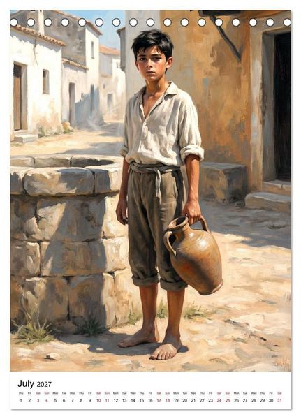 Produktbild: Boys of the World &ndash; At the Turn of the 20th Century (Desk Calendar 2027 DIN A5 portrait), CALVENDO 12 Month DeskCalendar