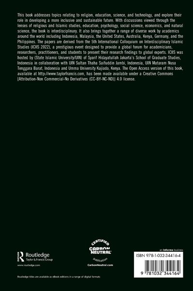 Produktbild: Religion, Education, Science and Technology towards a More Inclusive and Sustainable Future
