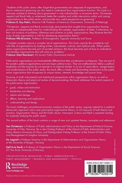 Produktbild: Organization Theory and the Public Sector