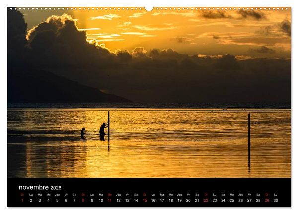 Produktbild: Polyn&eacute;sie fran&ccedil;aise - Magie des &icirc;les (Calendrier mural 2026 DIN A2 vertical) calendrier de bureau