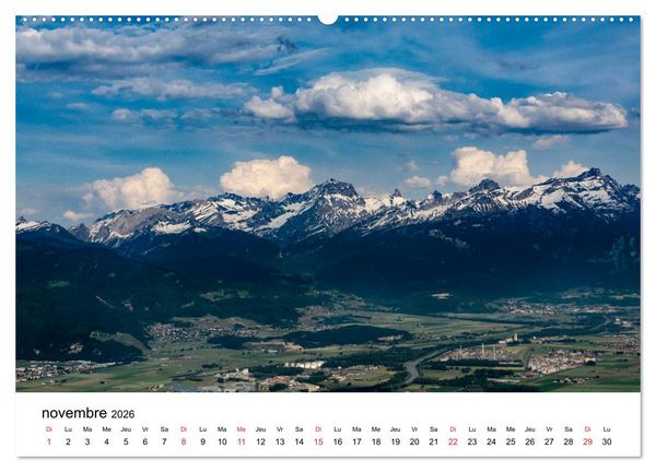 Produktbild: Randonn&eacute;es en Suisse Les Alpes vaudoises (Calendrier mural 2026 DIN A2 vertical) calendrier de bureau
