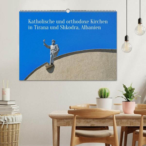 Produktbild: Katholische und orthodoxe Kirchen in Tirana und Shkodra, Albanien (Wandkalender 2027 DIN A2 quer), CALVENDO Monatskalender
