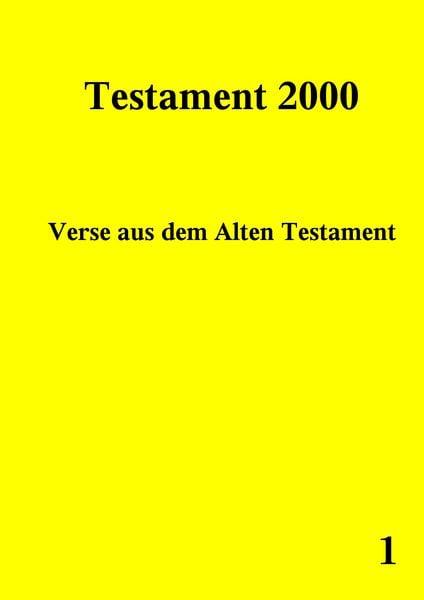 Produktbild: Testament 2000 Band 1