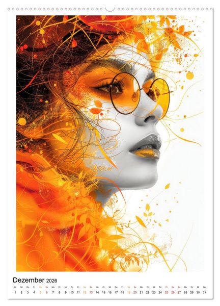 Produktbild: Gesichter Faszination (hochwertiger Premium Wandkalender 2026 DIN A2 hoch), Kunstdruck in Hochglanz