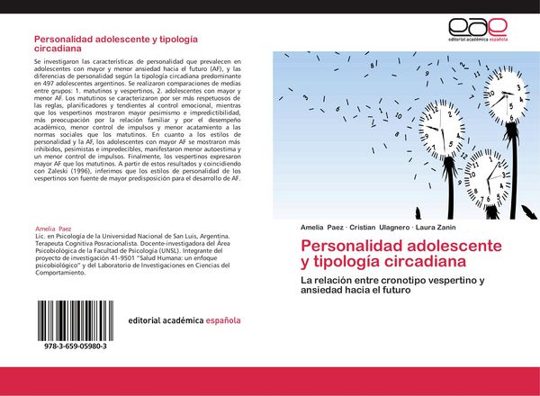 Produktbild: Personalidad adolescente y tipolog&iacute;a circadiana