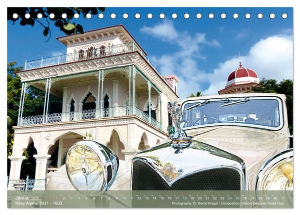 Produktbild: Oldtimer auf 5 Kontinenten (Tischkalender 2026 DIN A5 quer), CALVENDO Monatskalender