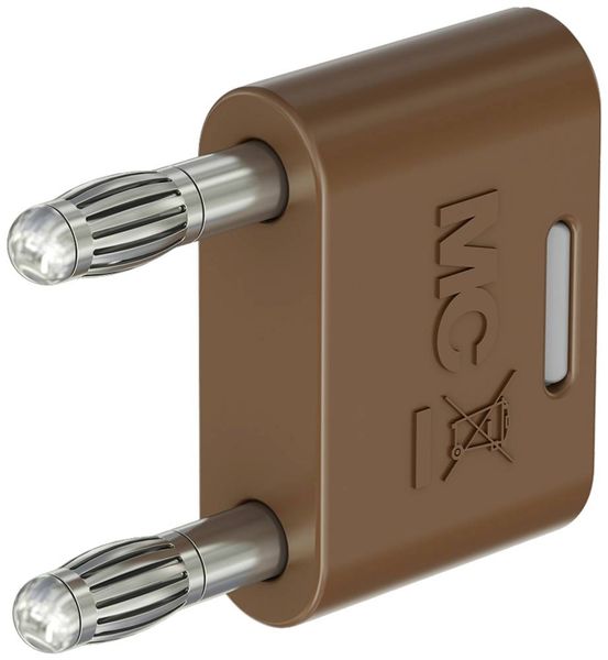 Stäubli KS-4N-19 Verbindungsstecker Braun Stift-Ø: 4mm Stiftabstand: 19mm 1St.