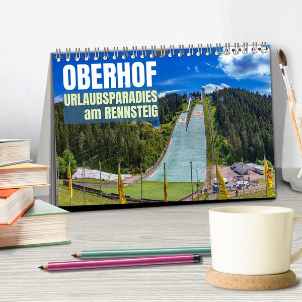 Produktbild: Oberhof - Urlaubsparadies am Rennsteig (Tischkalender 2026 DIN A5 quer), CALVENDO Monatskalender