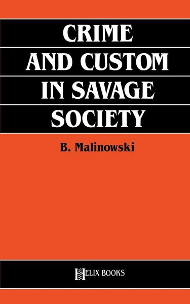 Produktbild: Crime and Custom in Savage Society