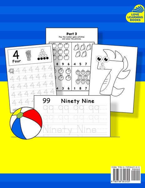 Produktbild: Number Tracing Book for Preschoolers and Kids