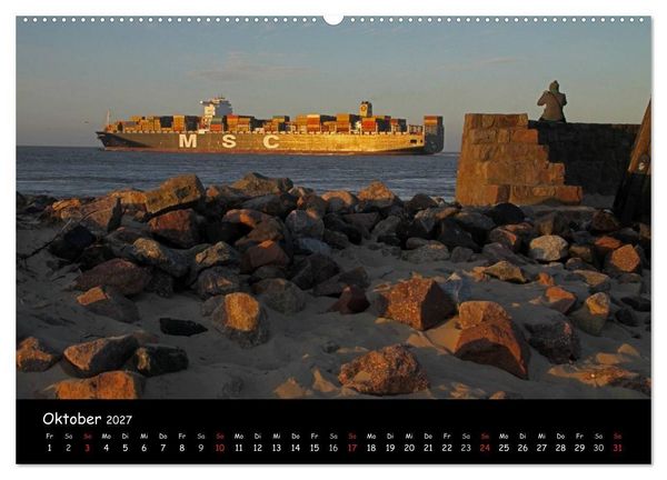 Produktbild: An der Nordseek&uuml;ste... (hochwertiger Premium Wandkalender 2027 DIN A2 quer), Kunstdruck in Hochglanz