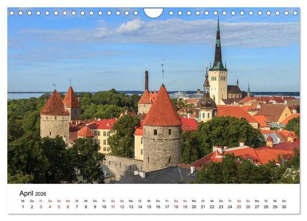 Produktbild: Baltische L&auml;nder (Wandkalender 2026 DIN A4 quer), CALVENDO Monatskalender