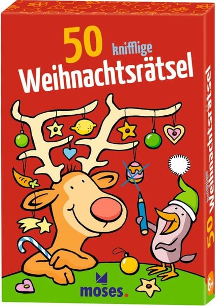 Produktbild: 50 knifflige Weihnachtsr&auml;tsel