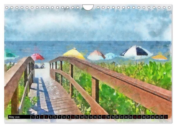 Produktbild: Beautiful Beaches Of Naples (Wall Calendar 2026 DIN A4 landscape), CALVENDO 12 Month Wall Calendar