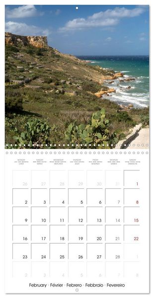 Produktbild: Malta - Gozo and Comino (Wall Calendar 2026 12 &times; 12 Inch) CALVENDO 12 Month Wall Calendar