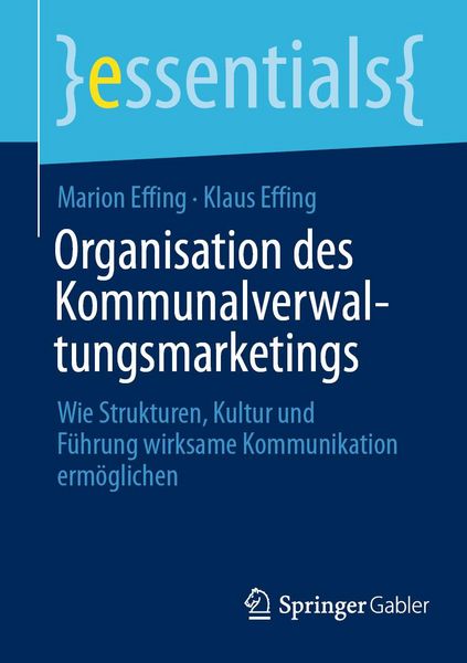 Produktbild: Organisation des Kommunalverwaltungsmarketings