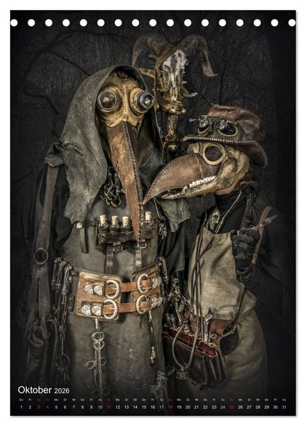 Produktbild: Steampunk Artwork (Tischkalender 2026 DIN A5 hoch), CALVENDO Monatskalender