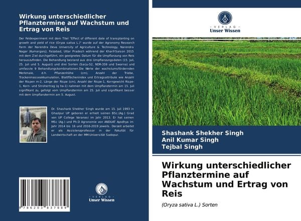Produktbild: Wirkung unterschiedlicher Pflanztermine auf Wachstum und Ertrag von Reis
