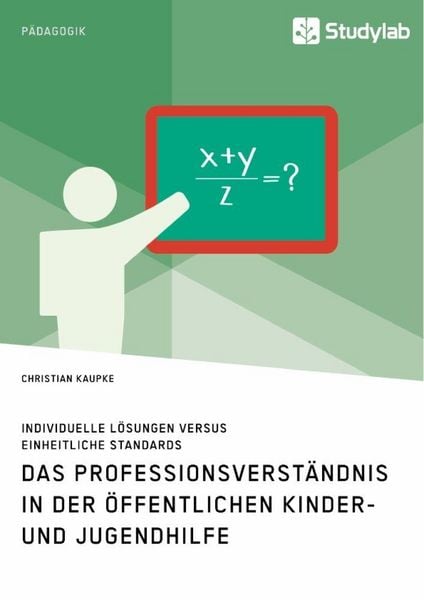 Produktbild: Das Professionsverst&auml;ndnis in der &ouml;ffentlichen Kinder- und Jugendhilfe. Individuelle L&ouml;sungen versus einheitliche Standards