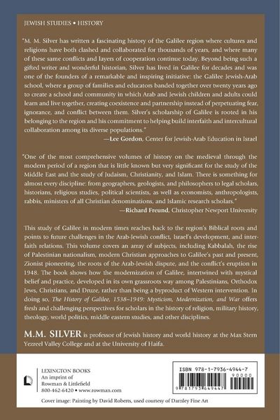Produktbild: History of Galilee, 1538-1949