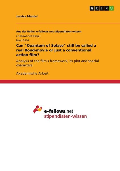 Produktbild: Can "Quantum of Solace" still be called a real Bond-movie or just a conventional action film?