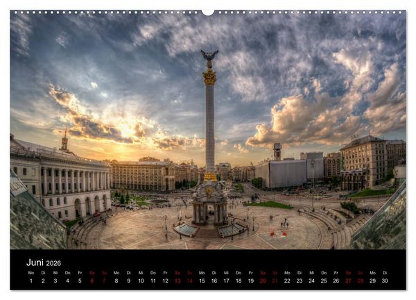 Produktbild: Unterwegs in Kiew (Wandkalender 2026 DIN A2 quer), CALVENDO Monatskalender