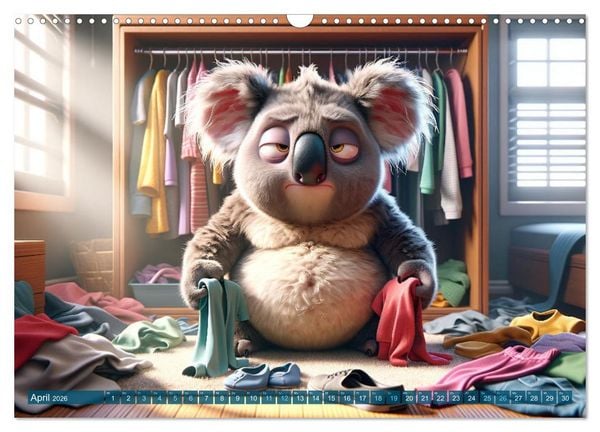 Produktbild: Morgenmuffel: 12 Monate auf der Suche nach dem Kaffee (Wandkalender 2026 DIN A3 quer), CALVENDO Monatskalender