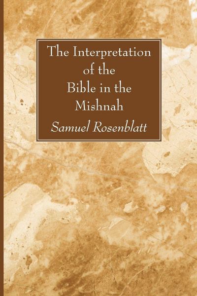 Produktbild: The Interpretation of the Bible in the Mishnah