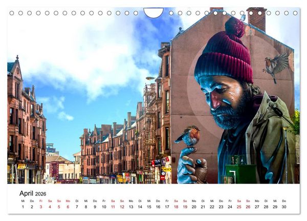 Produktbild: Faszination Glasgow (Wandkalender 2026 DIN A4 quer), CALVENDO Monatskalender