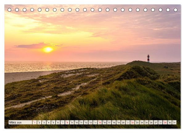 Produktbild: Insel Sylt - Fantastische Momente (Tischkalender 2026 DIN A5 quer), CALVENDO Monatskalender